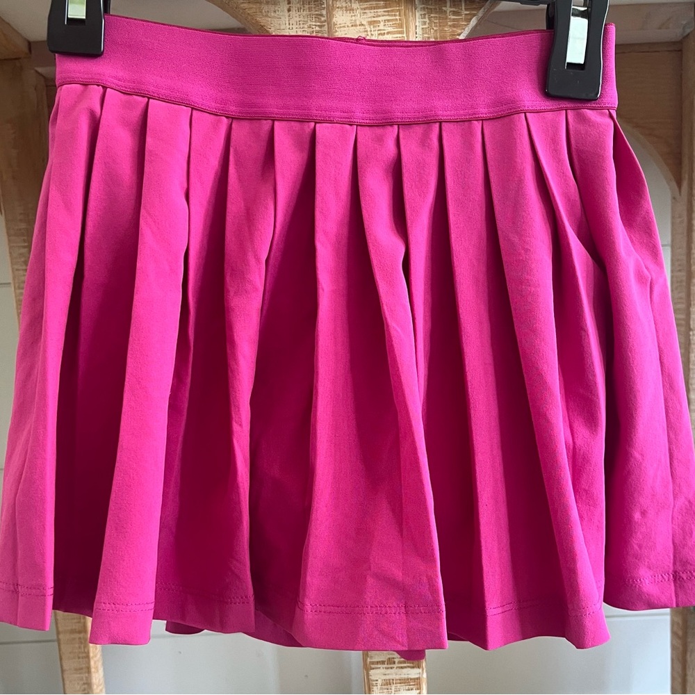 Athleta Pink Mini Skater Skort with Pleats